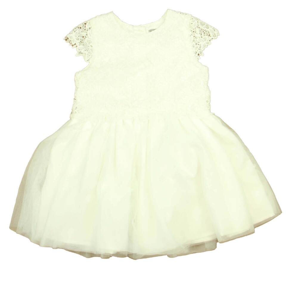 Primark Girls White Special Occasion Dress size: 12-18 Months